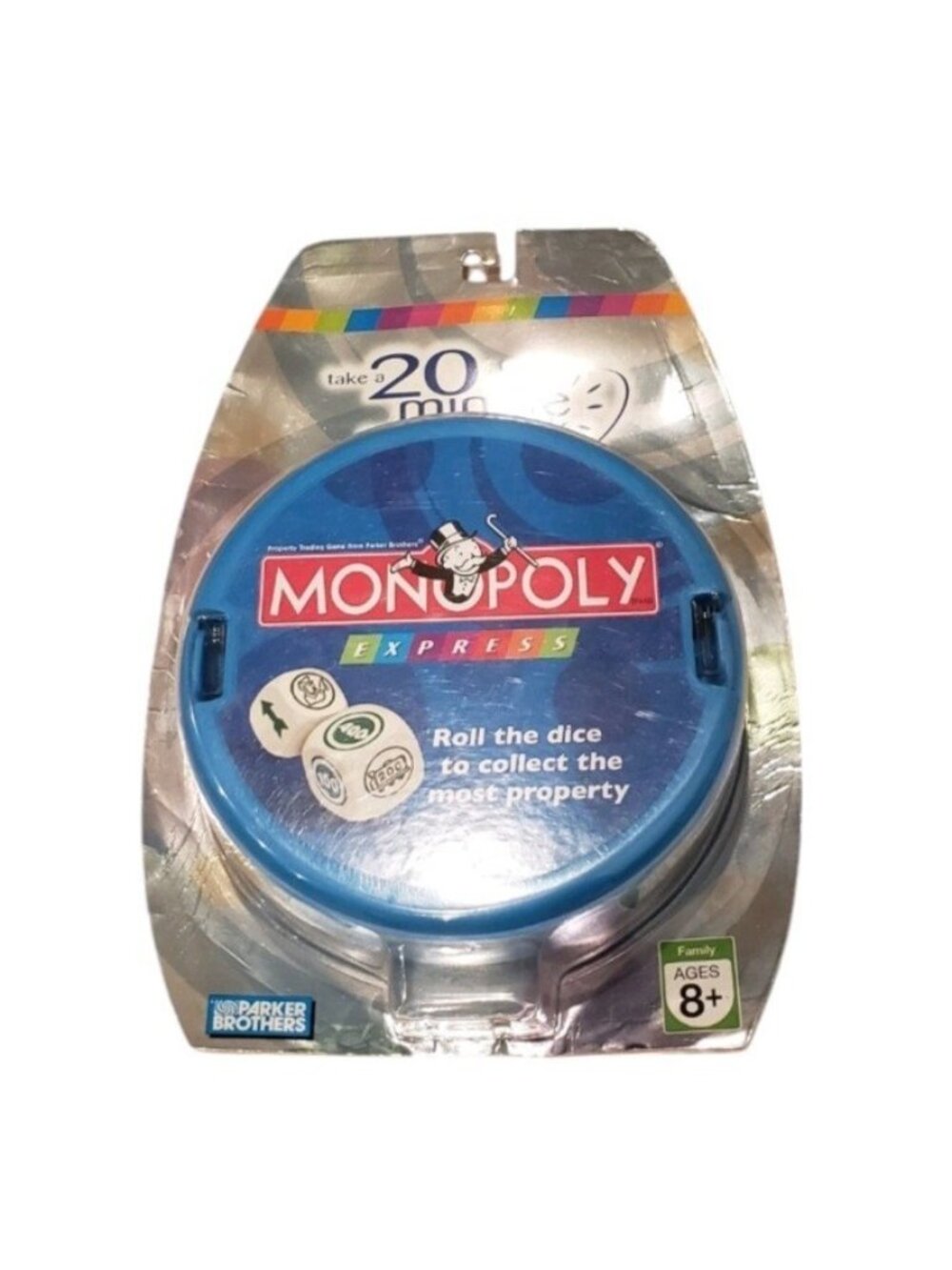 Parker Brothers 2007 Monopoly Express Portable Dice Game NEW NIP FACTORY SEALED